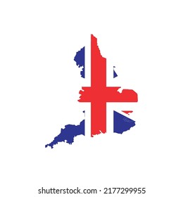 english country map logo vektor design