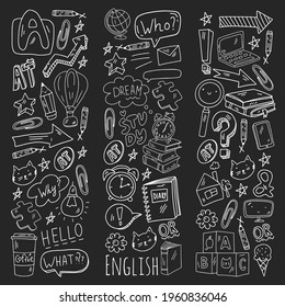 Englischkurs. E-Learning, Online-Bildung. englische Sprache