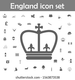The english crown icon. England icons universal set for web and mobile