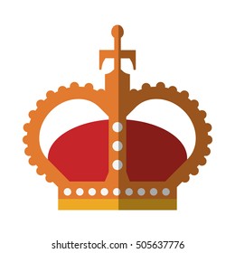 English crown isolated icon vector illustration design