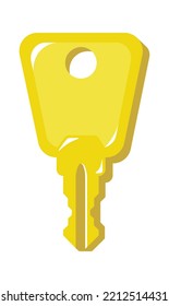 English Door Key icon. Vector illustration