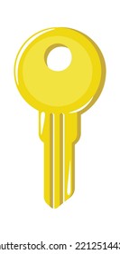 Icono de la tecla de la puerta en inglés. Ilustración del vector