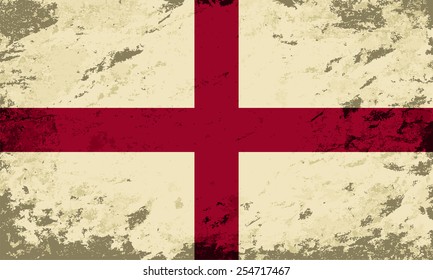 English flag Grunge background. Vector illustration Eps 8.