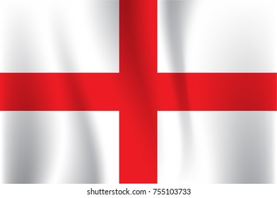 English Flag, UK Vector