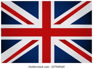 English flag. Vector illustration.