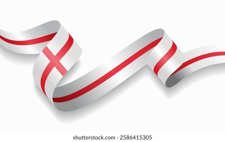 English flag wavy abstract background. Vector illustration.