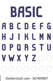 English font Part 1/4 complete Alphabet