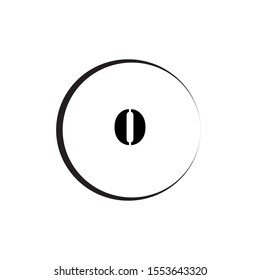 English font A to Z, text font and background.