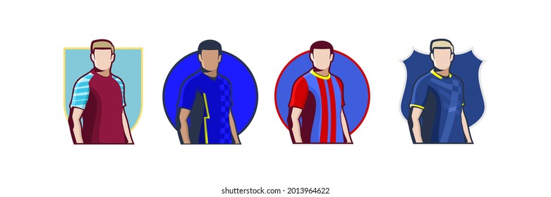 English Football club jersey 2021. Icon football jersey vector illustration.