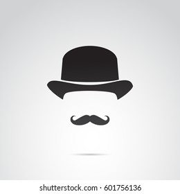 English Gentleman Icon Isolated On White Background. Vector Art.