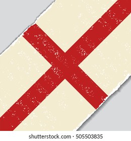 English grunge flag diagonal background. Vector illustration.