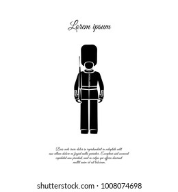 English guard. Beefeater