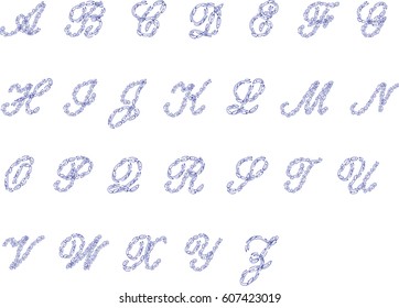 English handwritten calligraphy