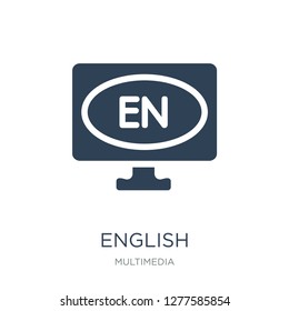english icon vector on white background, english trendy filled icons from Multimedia collection, english vector illustration