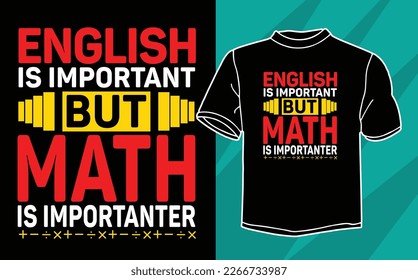 el inglés es importante pero las matemáticas son importantes