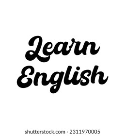 English Language Learn Logo Speak
on white background.