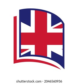 English language school logo design concept