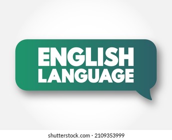 Blase für englischsprachige Textnachrichten, Concept-Hintergrund