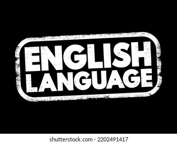 Englischer Sprachstempel, Concept-Hintergrund