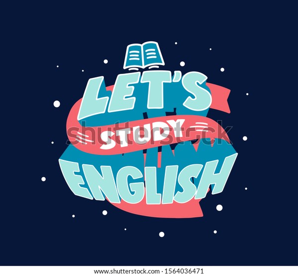 English Learning Phrase Creative Poster Web Stock Vector (Royalty Free ...