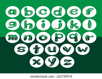 English leave letters: a-z