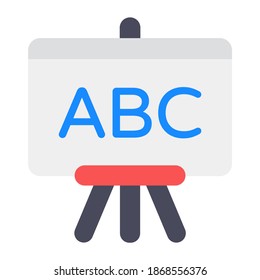 
English lesson icon style, editable flat vector 
