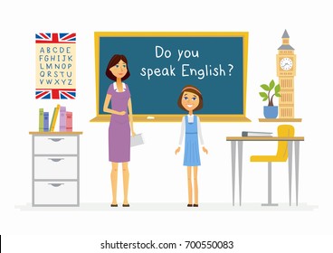 English Teacher Cartoon Images Stock Photos Vectors Shutterstock