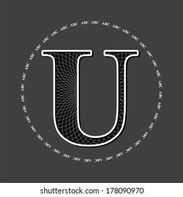 English letter U