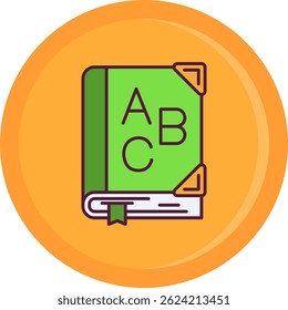Diseño de icono de Vector de línea inglés