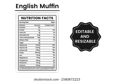 english muffin nutrition facts,english muffins nutrition info,english muffin nutrition information