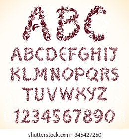 English pattern font