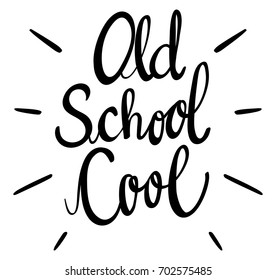 Frase inglesa para ilustración de la escuela antigua