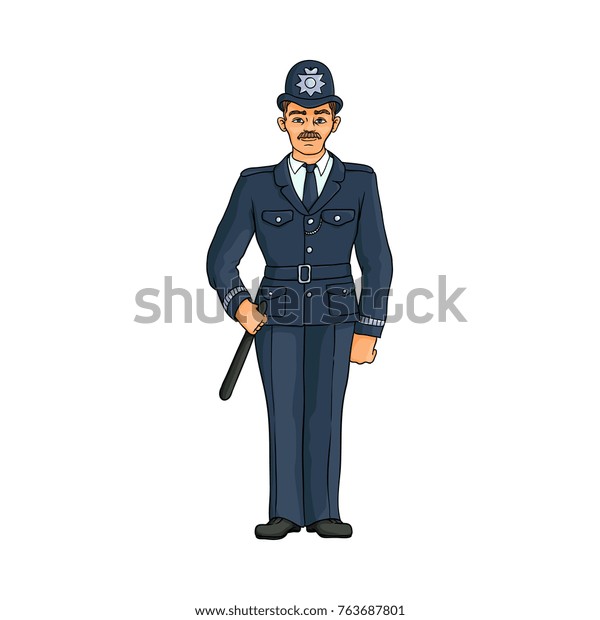 English Policeman Constable Top Hat 