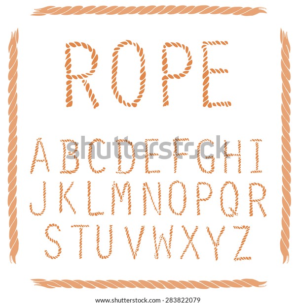 english-rope-font-a-set-of-english-letters-of-marine-rope-offshore-font