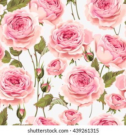 English roses seamless