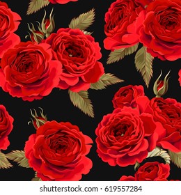 English roses seamless