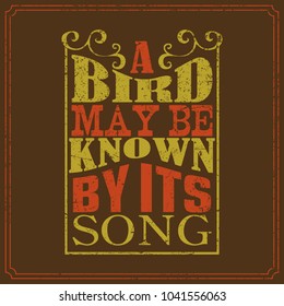 English saying in vintage writing style