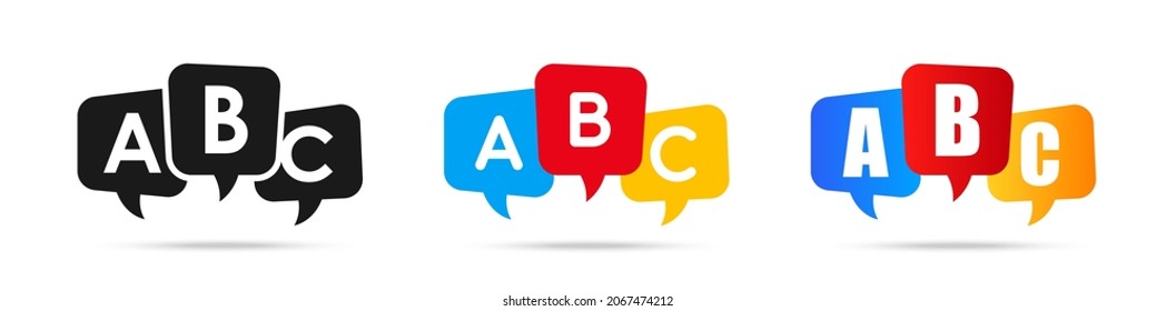 English school logo ABC icon