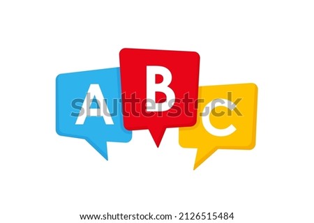 English school logo ABC icon