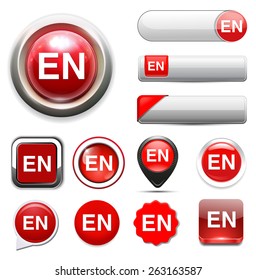 English  sign button