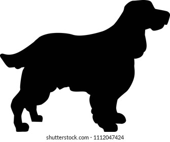 Spaniel Silhouette Images Stock Photos Vectors Shutterstock