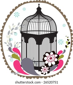 jaula de aves al estilo inglés