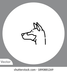 English toy terrier icon sign vector,Symbol, logo illustration for web and mobile