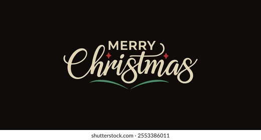 English typography happy new year vector solid background and merry christmas , 