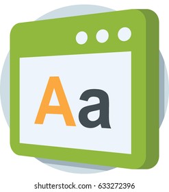 English Vector Icon 