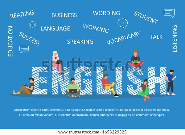 english-word-for-education-with-icons-flat-design