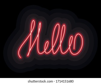 Palabras inglesas adiós neon vectorial imagen para logo, ilustración, icono, diseño web o impresión. Coloridas palabras de neón brillantes al estilo del cartel de la calle de los años 80 para atraer la atención de los visitantes