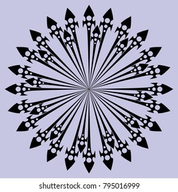 
engraved black circles