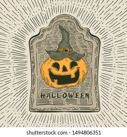 Engraved Halloween, is ready to use and edit. go download this!