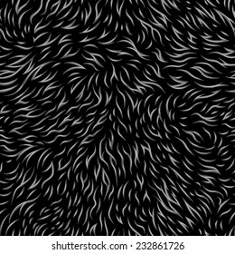 engraved seamless pattern of fur texture